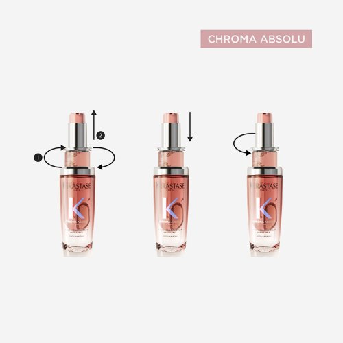 Kérastase Chroma Absolu L'huile Chroma Éclat Nachfüllöl für Glanz und Duft von gefärbtem Haar 75 ml