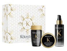 Kérastase Chronologiste dárková sada pro revitalizaci vlasů – šampon Bain Régénérant 80 ml + maska Masque Intense Régénérant 75 ml + Overnight Youth Serum 90 ml