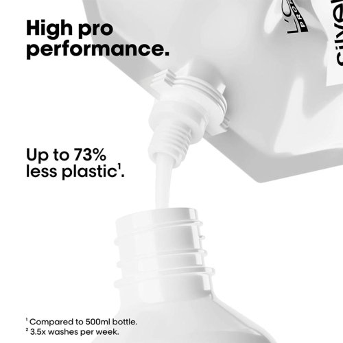 L'Oréal Professionnel Silver shampoo refill 500 ml – náhradní náplň neutralizačního šamponu pro blond a šedé vlasy