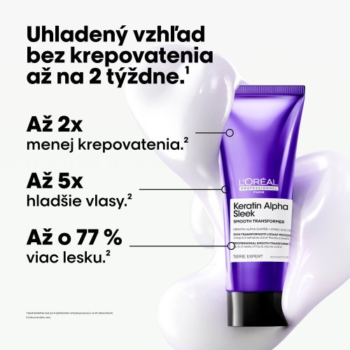 L’Oréal Professionnel Keratin Alpha Sleek Smooth Transformer uhlazující kúra proti krepatění 200 ml