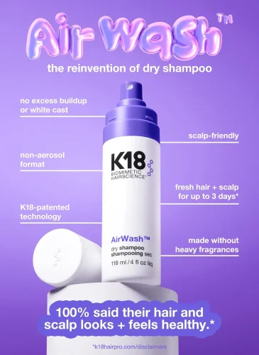 K18 Molecular Repair Dry Shampoo – Suchý šampon pro osvěžení a regeneraci vlasů 118 ml