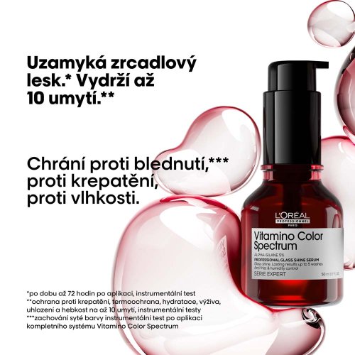 L’Oréal Professionnel Vitamino Color Spectrum Glass Shine serum 50 ml – sérum pro ultra lesk barvených vlasů