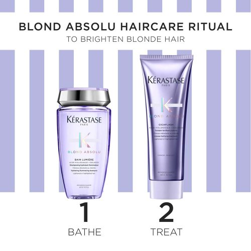 Kérastase Blond Absolu Spring Geschenkset Bain Lumiere 250 ml + Fondant Cicaflash 250 ml