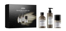 L'Oréal Professionnel Serie Expert Absolut Repair Molecular Trio sada pro poškozené vlasy šampon 300 ml + sérum 250 ml + bezoplachová péče 50 ml