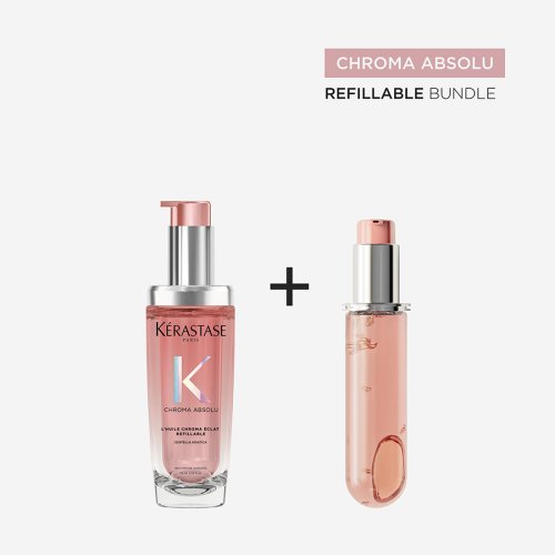 Kérastase Chroma Absolu L'huile Chroma Éclat Nachfüllöl für Glanz und Duft von gefärbtem Haar 75 ml