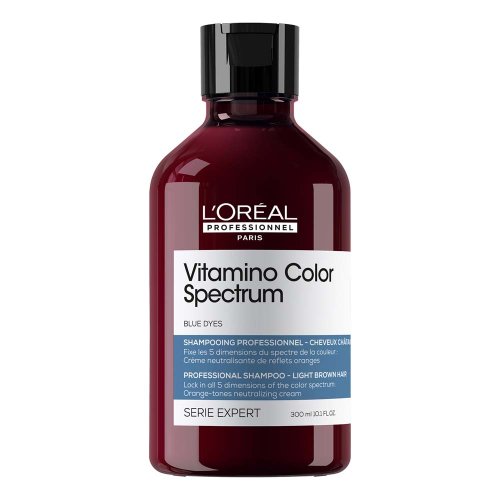 L’Oréal Professionnel Vitamino Color Spectrum Blue shampoo 300 ml – modrý šampón na neutralizáciu oranžových tónov