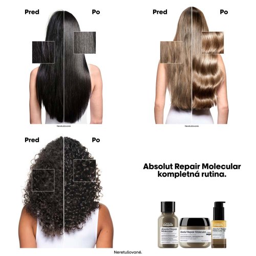 L’Oréal Professionnel Absolut Repair Molecular Dual Oil 30 ml – regenerační dvoufázový olej pro poškozené vlasy