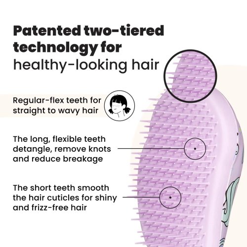 Tangle Teezer Original Mini Unicorn Magic Print – detská mini kefa na mokré aj suché vlasy bez ťahania