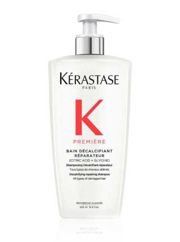 Kérastase Première Bain Décalcifiant Réparateur odvápňujúci a obnovujúci šampónový kúpeľ pre poškodené vlasy 500 ml