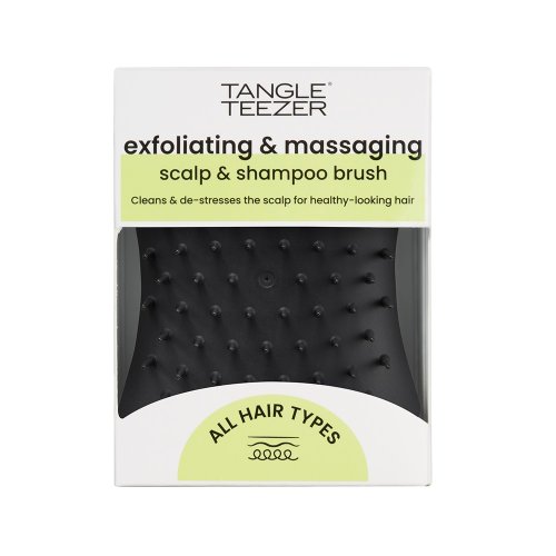 Tangle Teezer® Scalp Brush Black masážna exfoliačná kefa na pokožku hlavy