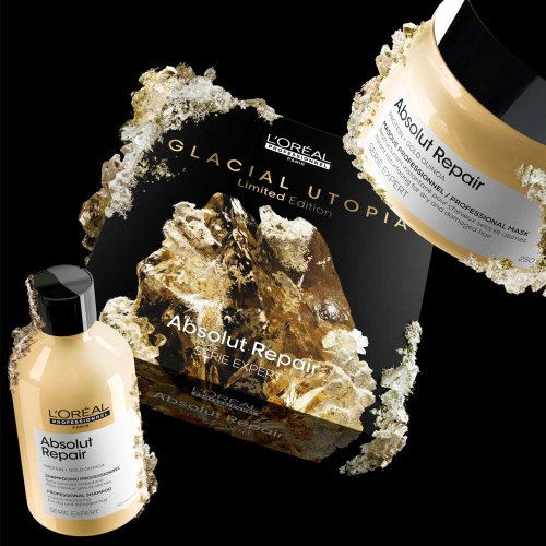 L'Oréal Professionnel Absolut repair Gold Quinoa + Protein set pro poškozené vlasy šampon 300 ml + maska 250 ml