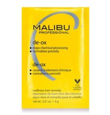 Malibu C De-Ox – Stoppt die Wirkung chemischer Prozesse und stellt das Gleichgewicht der Haare wieder her, 6 g