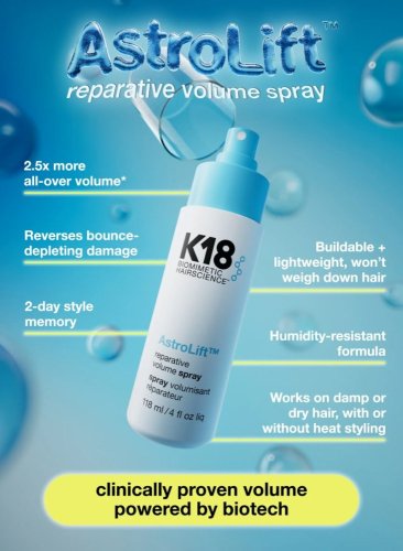 K18 AstroLift™ Volume Mist – Objemová mlha s technologií K18Peptide™ 118 ml