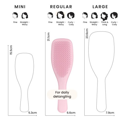 Tangle Teezer The Ultimate Detangler Millennial Pink – professionelle Bürste für nasses Haar ohne Ziepen und Haarbruch