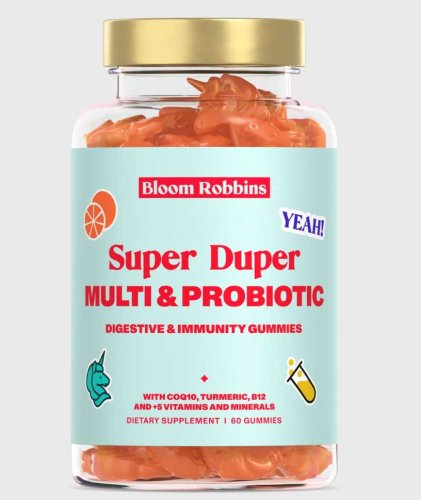 Bloom Robbins Super Duper MULTI & PROBIOTIC gumíky na podporu imunity a trávenia 60 ks