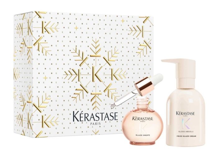 Kérastase Gloss Absolu – sada proti krepovateniu vlasov, olej 45 ml + krém 240 ml