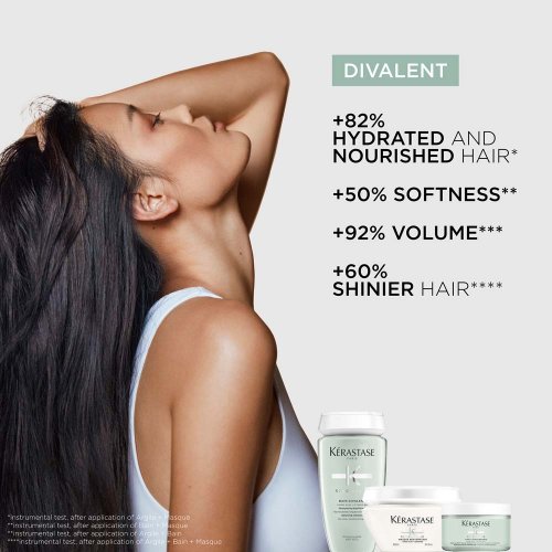 Kérastase Specifique Set Bain Divalent 250 ml + Masque Réhydratant 200 ml + Argile Équilibrante Detox-Tonerde 250 ml