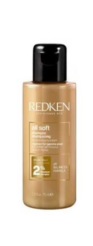 Redken All Soft šampón pre suché a krehké vlasy s argánovým olejom cestovný 75 ml