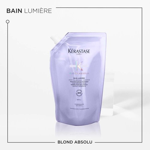 Kérastase Blond Absolu Bain Lumiere Refill Pouch pro zesvětlené vlasy (náplň) 500 ml
