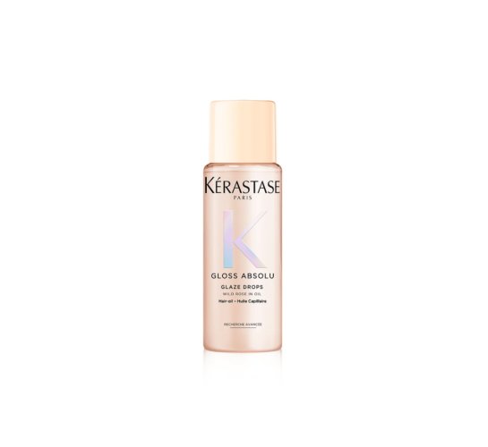 Kérastase Gloss Absolu Glaze Drops ľahký olej zvýrazňujúci lesk pre vlasy náchylné ku krepovateniu cestovné balenie 15 ml