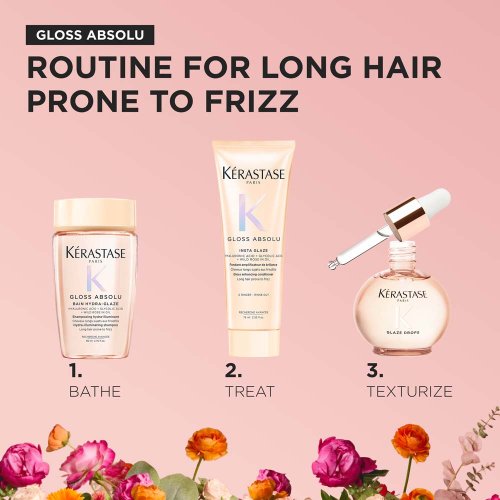 Kérastase Gloss Absolu Oil Spring Set – Bain Hydra-Gloss Shampoo 80 ml + Fondant Hydra-Gloss Conditioner 75 ml + Glaze Drops Öl 45 ml