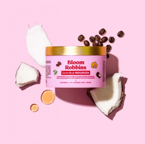 Bloom Robbins Growth & Nourish maska pro růst vlasů s kofeinem 250 ml
