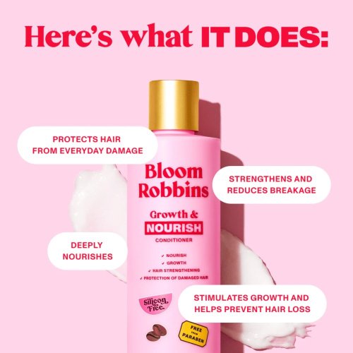 Bloom Robbins Growth & Nourish – Vyživujúci kondicionér na rast a hydratáciu vlasov 250 ml
