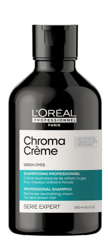 L’Oréal Professionnel Chroma Crème Green Shampoo 300 ml – Shampoo gegen Rotstich