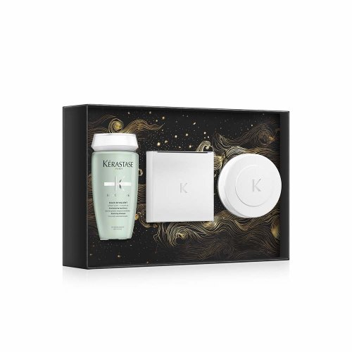 Kérastase Specifique Set Bain Divalent 250 ml + Masque Réhydratant 200 ml + Argile Équilibrante Detox-Tonerde 250 ml