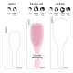 Tangle Teezer The Ultimate Detangler Millennial Pink – professionelle Bürste für nasses Haar ohne Ziepen und Haarbruch