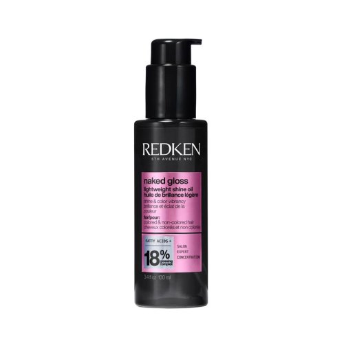 Redken Naked Gloss – lehký vlasový olej pro zářivý lesk, hydrataci a ochranu barvy 100 ml