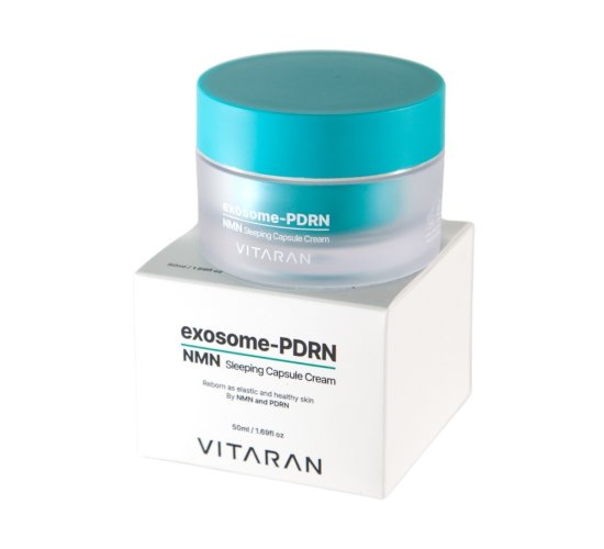 VITARAN Exosome-PDRN NMN Sleeping Capsule Cream 50 ml – Regenerierende Nachtcreme für strahlende Haut