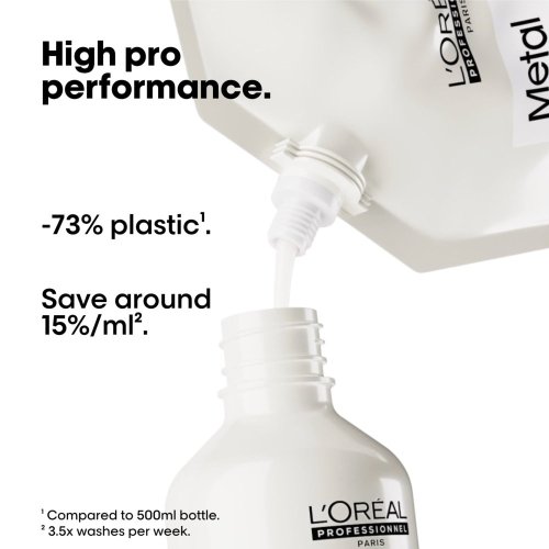 L’Oréal Professionnel Serie Expert Metal Detox shampoo refill 500 ml – náhradná náplň šampónu na ochranu farby a silu vlasov
