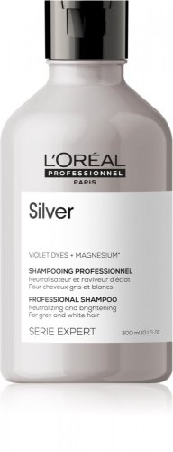 L'Oréal Professionnel Silver shampoo 300 ml – neutralizační šampon pro blond, šedé a bílé vlasy