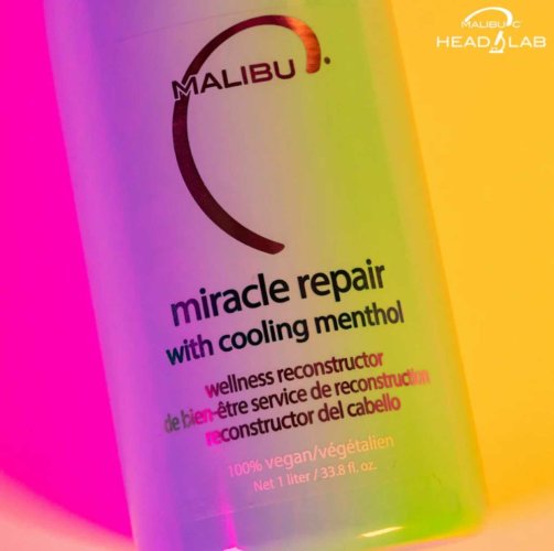 Malibu C Miracle Repair with Cooling Menthol – Rekonstruierende Menthol-Haarkur 1000 ml
