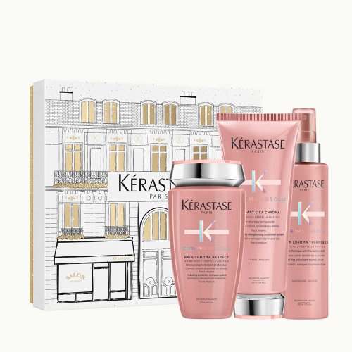 Kérastase Chroma Absolu darčeková sada Bain Chroma Respect 250 ml + kondicionér 200 ml + sérum 150 ml