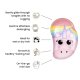 Tangle Teezer The Original MINI Rainbow The Unicorn – dětský mini kartáč na mokré i suché vlasy bez tahání