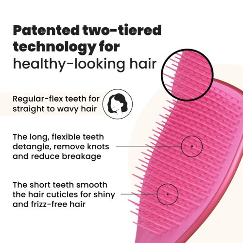 Tangle Teezer Ultimate Detangler Chrome Pink – Bürste für nasses Haar ohne Ziepen