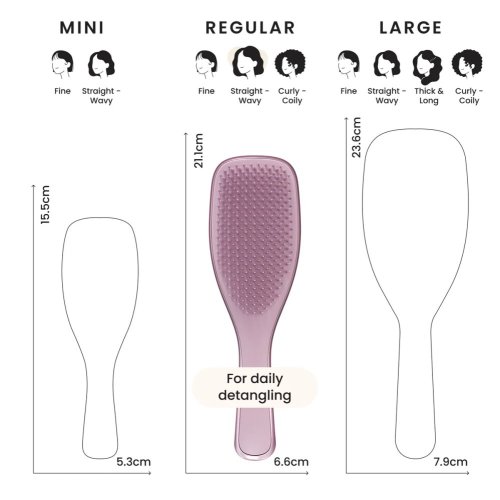 Tangle Teezer The Ultimate Detangler Chrome Mauve Copper – Bürste zum Entwirren nasser Haare ohne Ziepen