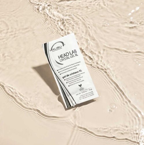 Malibu C Crystal Gel XL – Profesionální detoxikační kúra pro vlasy a pokožku hlavy (BOX 6 × 16 g)