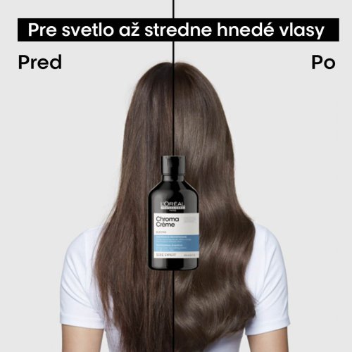 L’Oréal Professionnel Chroma Crème Blue Shampoo 500 ml – Shampoo zur Neutralisation von Orangestichen