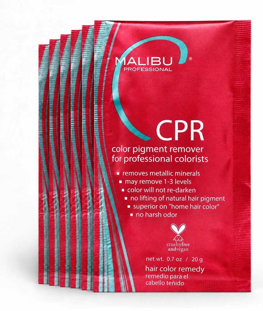 Malibu C - CPR Color Pigment Reducer pro redukci oxidační barvy (Box sáčků 6x 20g)