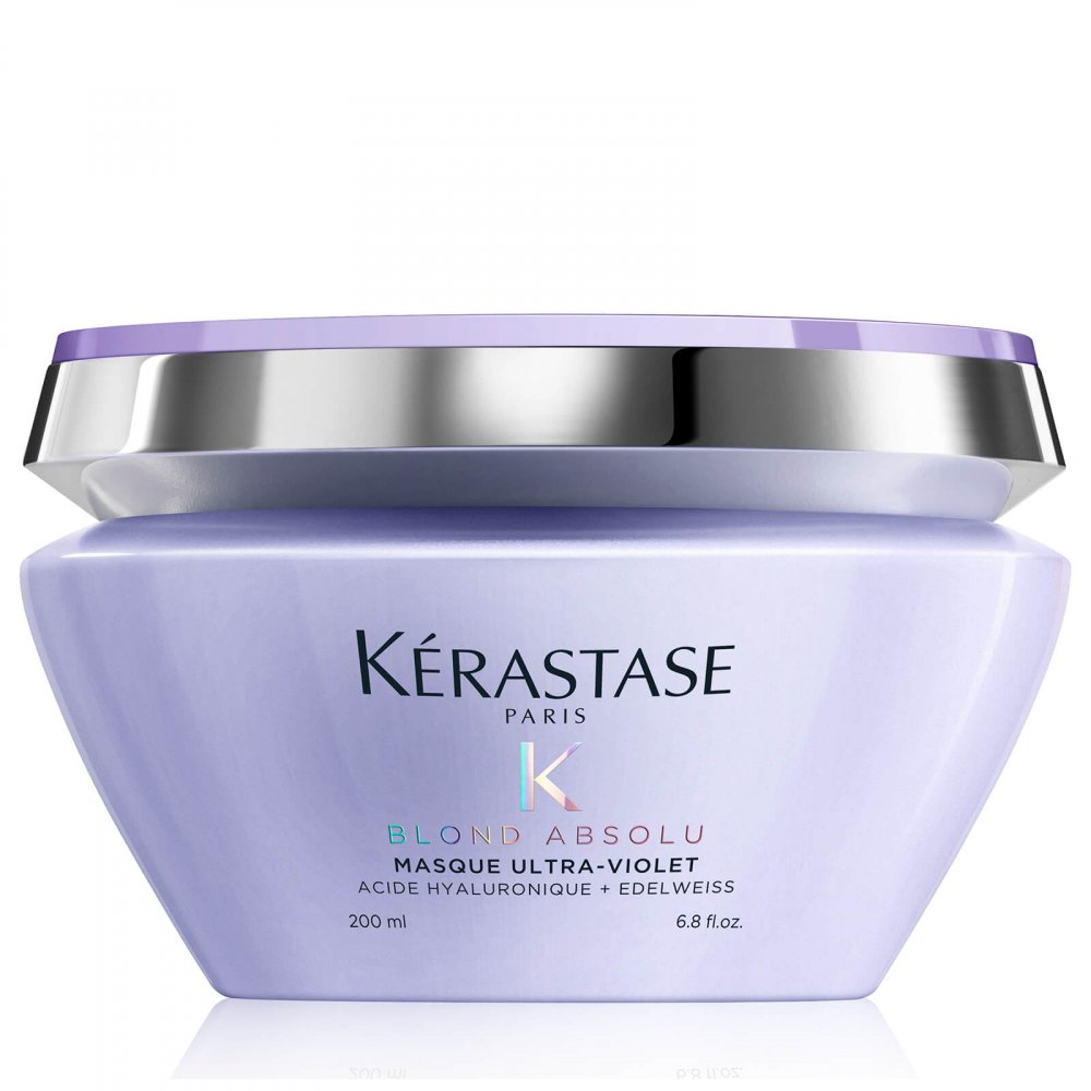 Levně Kérastase Blond Absolu Masque Ultra-Violet – fialová neutralizační maska pro blond a vlasy 200 ml
