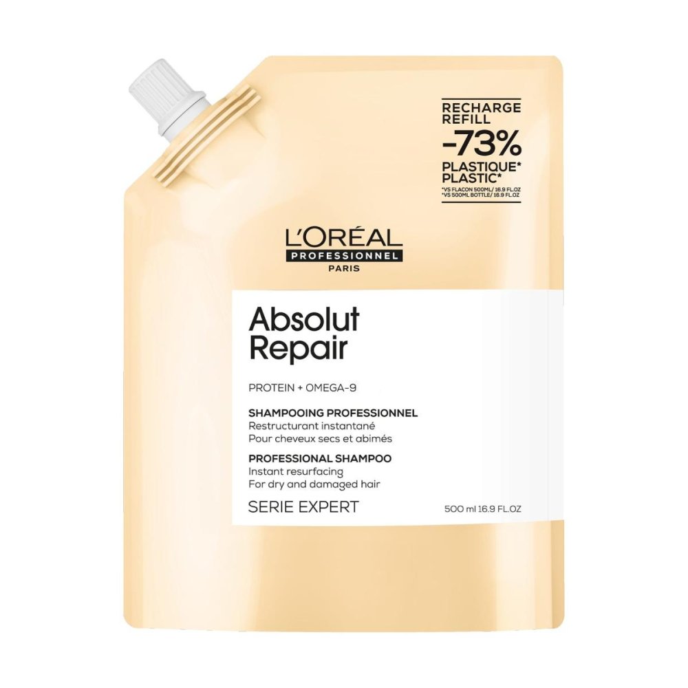 Levně L’Oréal Professionnel Serie Expert Absolut Repair shampoo Refill 500 ml – náhradní náplň obnovujícího šamponu na poškozené vlasy