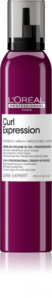 L’Oréal Professionnel Curl Expression cream-in-mousse 250 ml – multifunkční pěna 10v1 pro kudrnaté vlasy