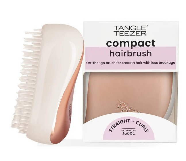 Levně Tangle Teezer Compact Styler Ivory Rose Gold – cestovní kartáč na úpravu vlasů bez tahání