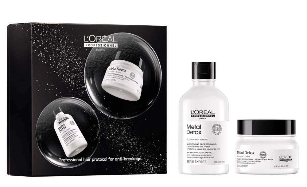 L´oréal Professionnel Serie Expert Metal Detox Duo Vánoční Sada šampon 300 ml + maska 250 ml