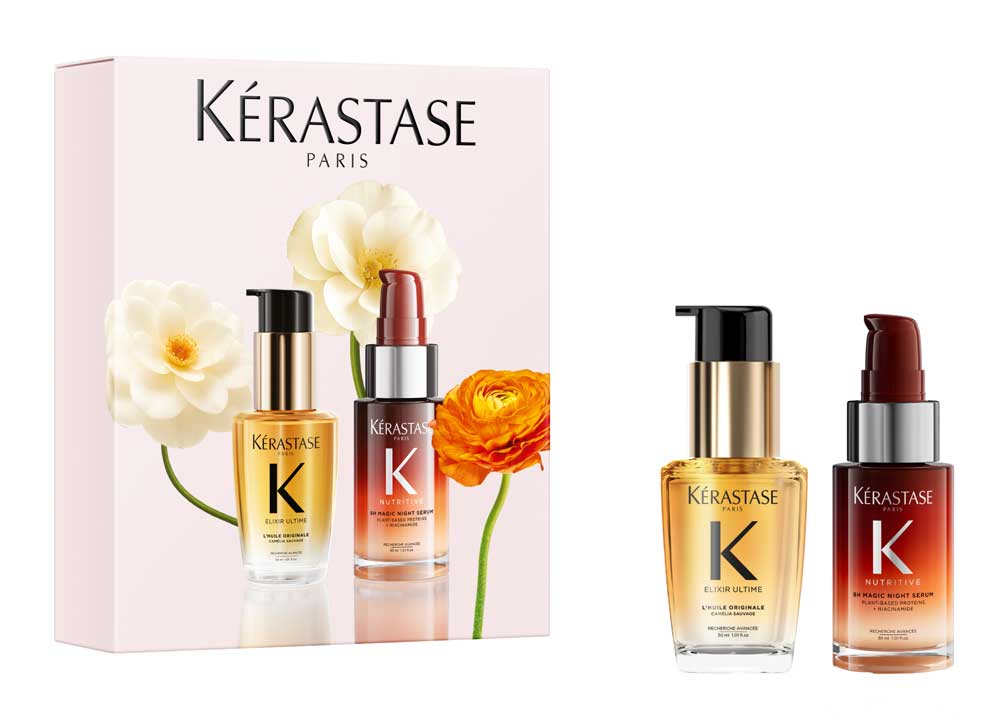 Levně Kérastase Mini Hero Duo Spring Set – Magic Night sérum 30 ml + Elixir Ultime olej 30 ml