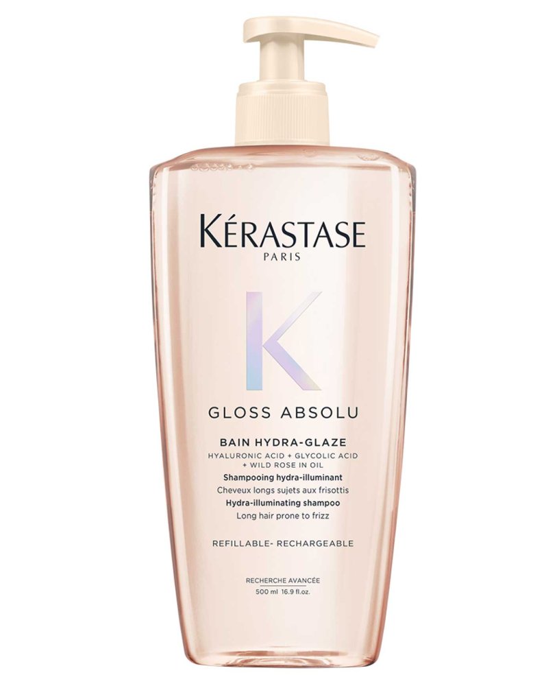 Levně Kérastase Gloss Absolu Bain Hydra-Glaze hydratačně-rozjasňující šampon proti krepovatění vlasů 500 ml